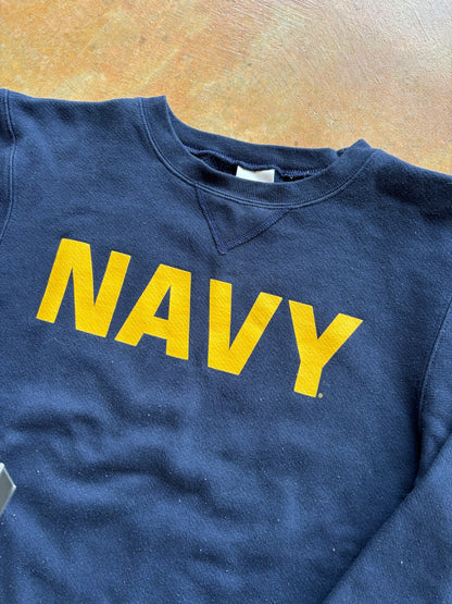 U.S. Navy Graphic Crewneck Sweatshirt Fleece 90's - S