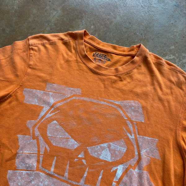 No Fear Graphic Orange Skull y2k Shirt 00's - L hover