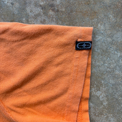 No Fear Graphic Orange Skull y2k Shirt 00's - L
