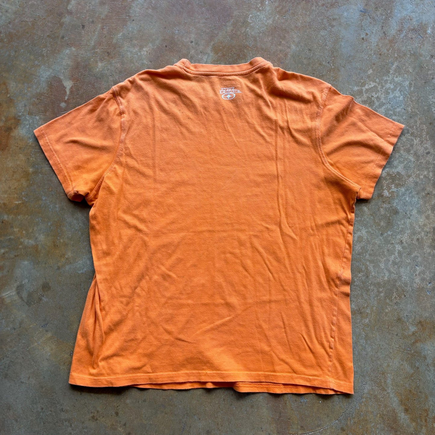 No Fear Graphic Orange Skull y2k Shirt 00's - L