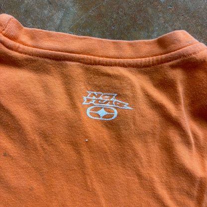 No Fear Graphic Orange Skull y2k Shirt 00's - L