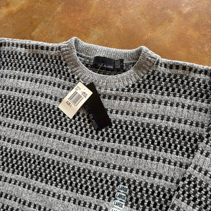 NWT Bill Blass Chunky Tight Knit Cosby Sweater Grandpa Heavyweight 90's - L