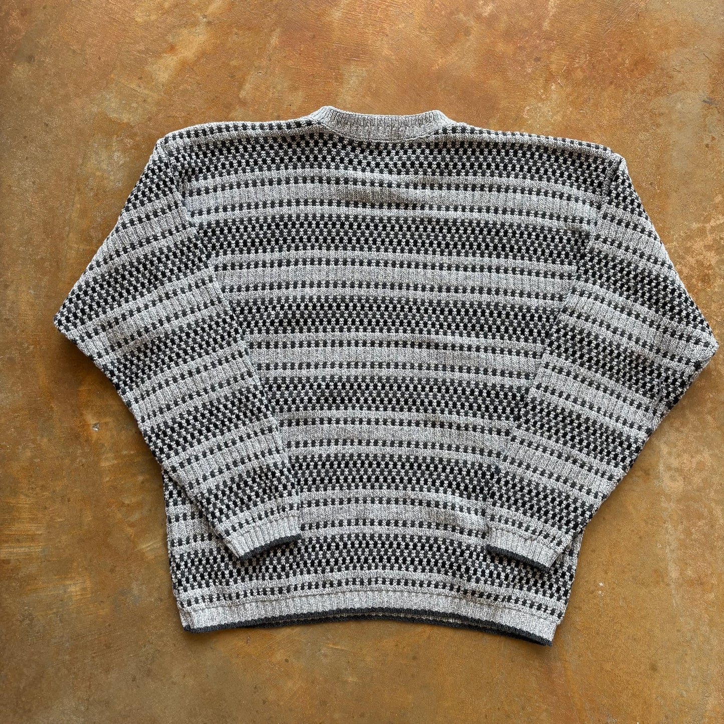 NWT Bill Blass Chunky Tight Knit Cosby Sweater Grandpa Heavyweight 90's - L