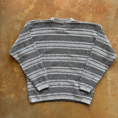 NWT Bill Blass Chunky Tight Knit Cosby Sweater Grandpa Heavyweight 90's - L