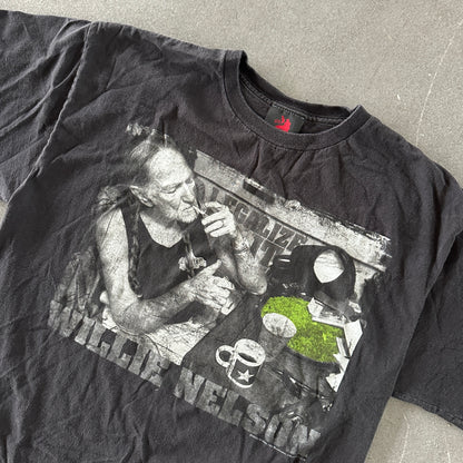 Willie Nelson 'Legalize It' Cannabis Graphic Shirt 90's - L