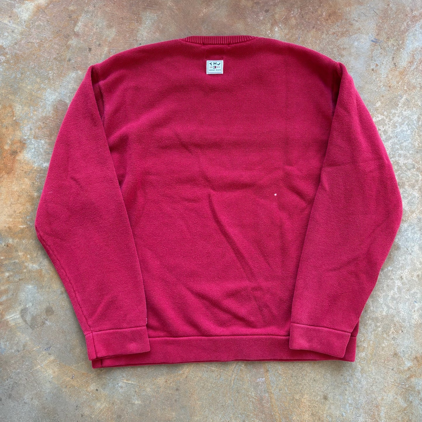 Tommy Hilfiger Big Flag Embroidered Heavyweight Knit Sweater 90's - XL