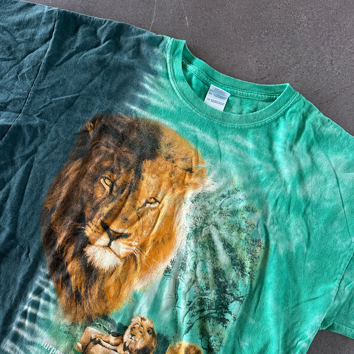 Turpentine Creek Wildlife Refuge Big Lion Graphic Tie Dye 00's - XL