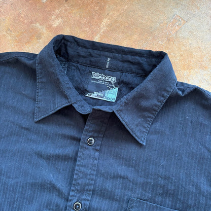 Billabong y2k Surfer Goth Script Style Button Up Shirt 00's - XL