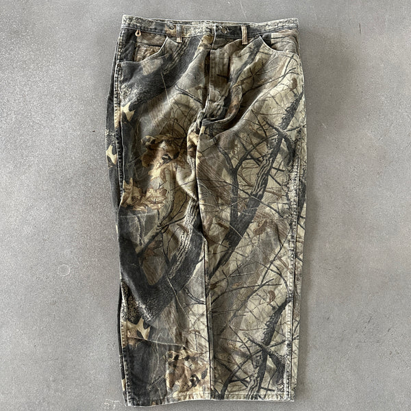 Wrangler Realtree Camo Pants Baggy Hardwoods 90's - 38