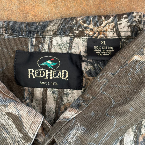 Redhead AOP Deer Button Up Long Sleeve Nature Shirt 00's - XL hover