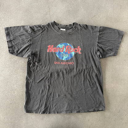 Hard Rock Cafe San Antonio Texas Faded Graphic T Shirt 90's - L
