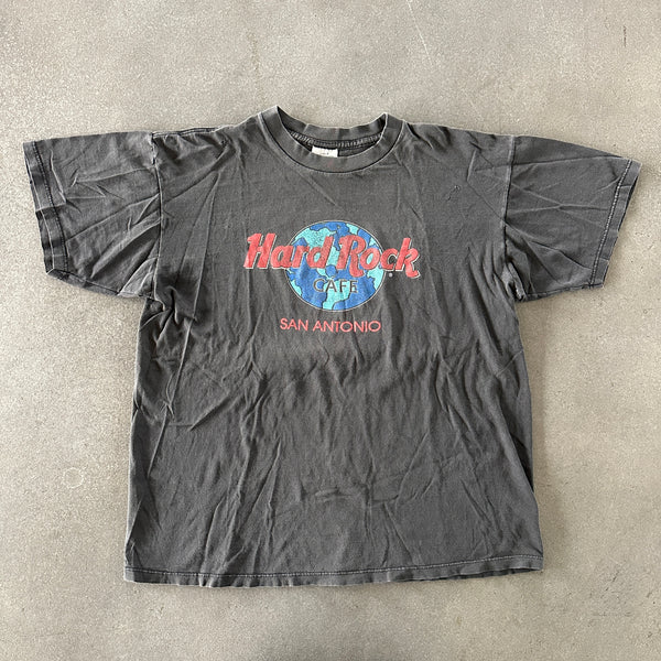 Hard Rock Cafe San Antonio Texas Faded Graphic T Shirt 90's - L