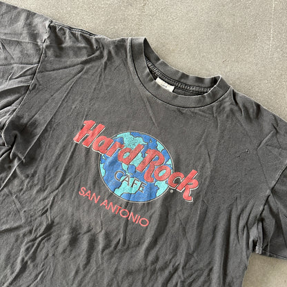 Hard Rock Cafe San Antonio Texas Faded Graphic T Shirt 90's - L