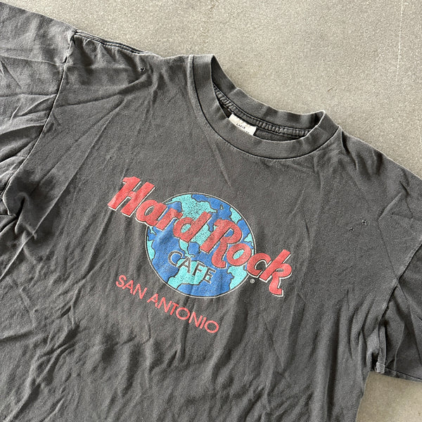 Hard Rock Cafe San Antonio Texas Faded Graphic T Shirt 90's - L hover