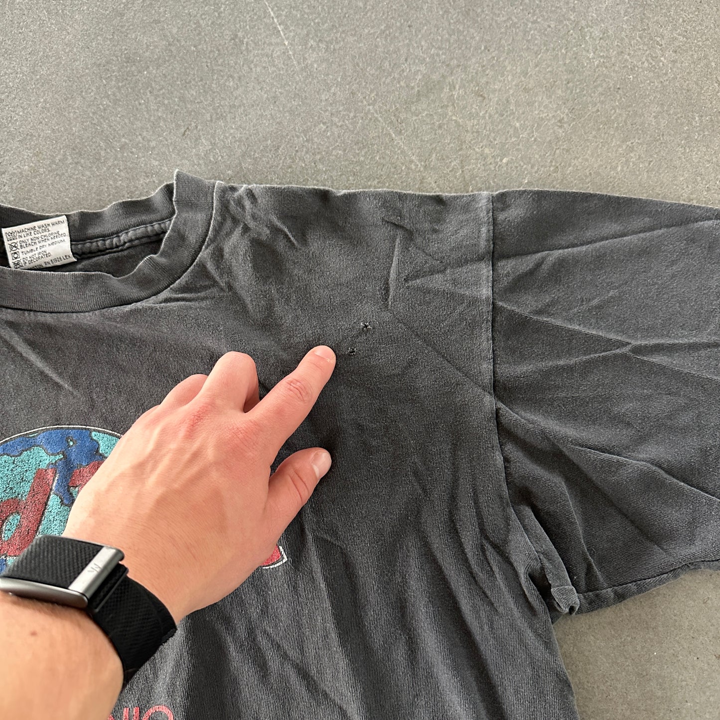 Hard Rock Cafe San Antonio Texas Faded Graphic T Shirt 90's - L