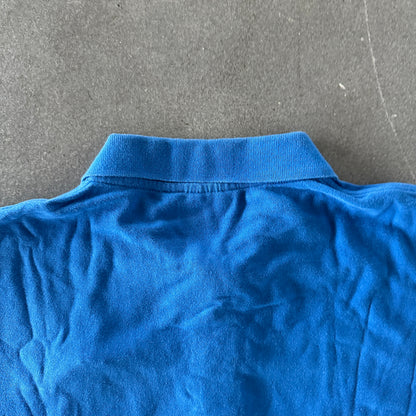 The Big Apple Master Brand Polo Leopard Patch Boxy Shirt 80's - L