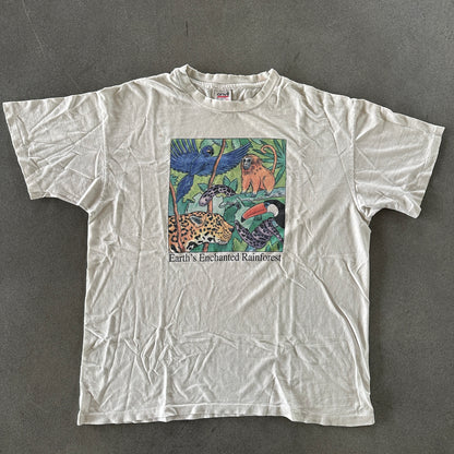 Earth's Enchanted Rainforest Graphic Single Stitch Shirt 90's - XL