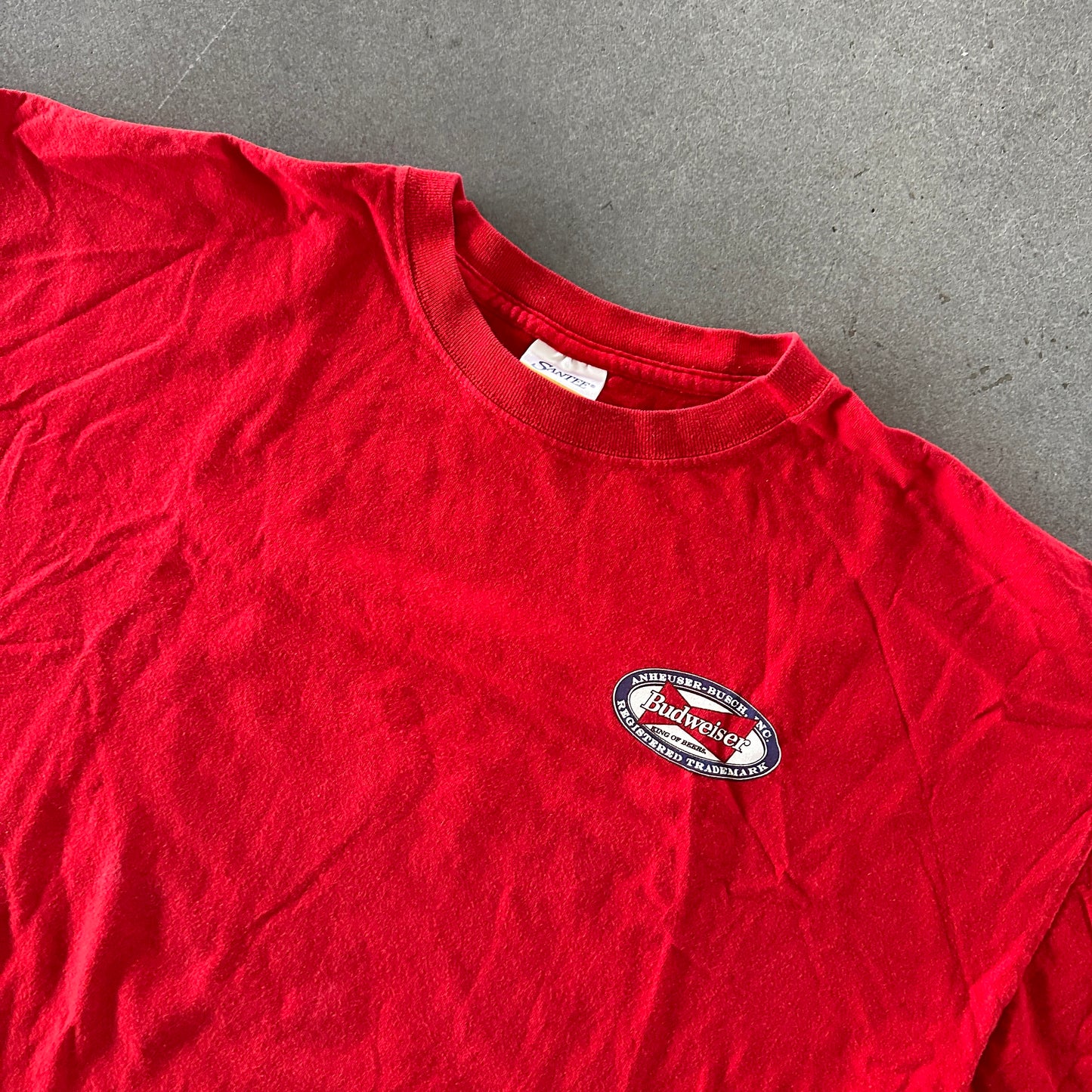 Budweiser Double Sided Graphic T Shirt Santee Gold 90's - 2XL