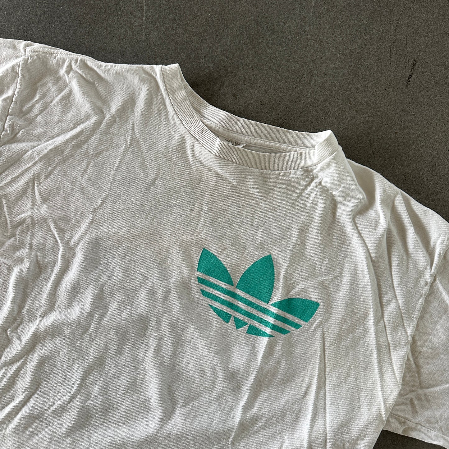 Team Adidas Trefoil Double Sided Graphic RARE Shirt 80's - L