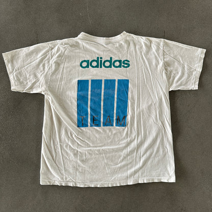 Team Adidas Trefoil Double Sided Graphic RARE Shirt 80's - L