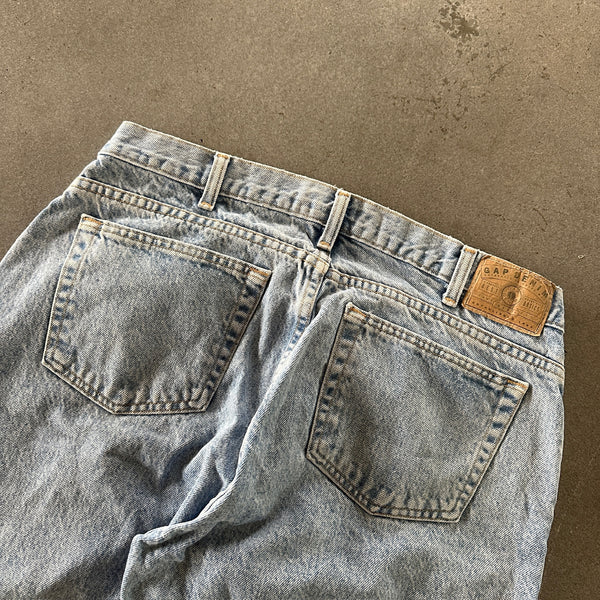 Gap Baggy Fit Best Basics Light Wash Jeans Light Wash USA Made 90's - 36 hover