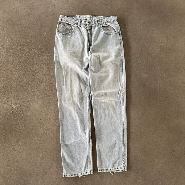 Eddie Bauer Light Wash Distressed Jeans USA Made 90's - 32