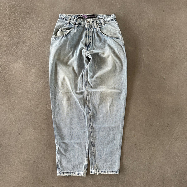 Levis Silvertab Baggy Jeans Distressed Light Wash Jeans Skater USA Made 90's - 30
