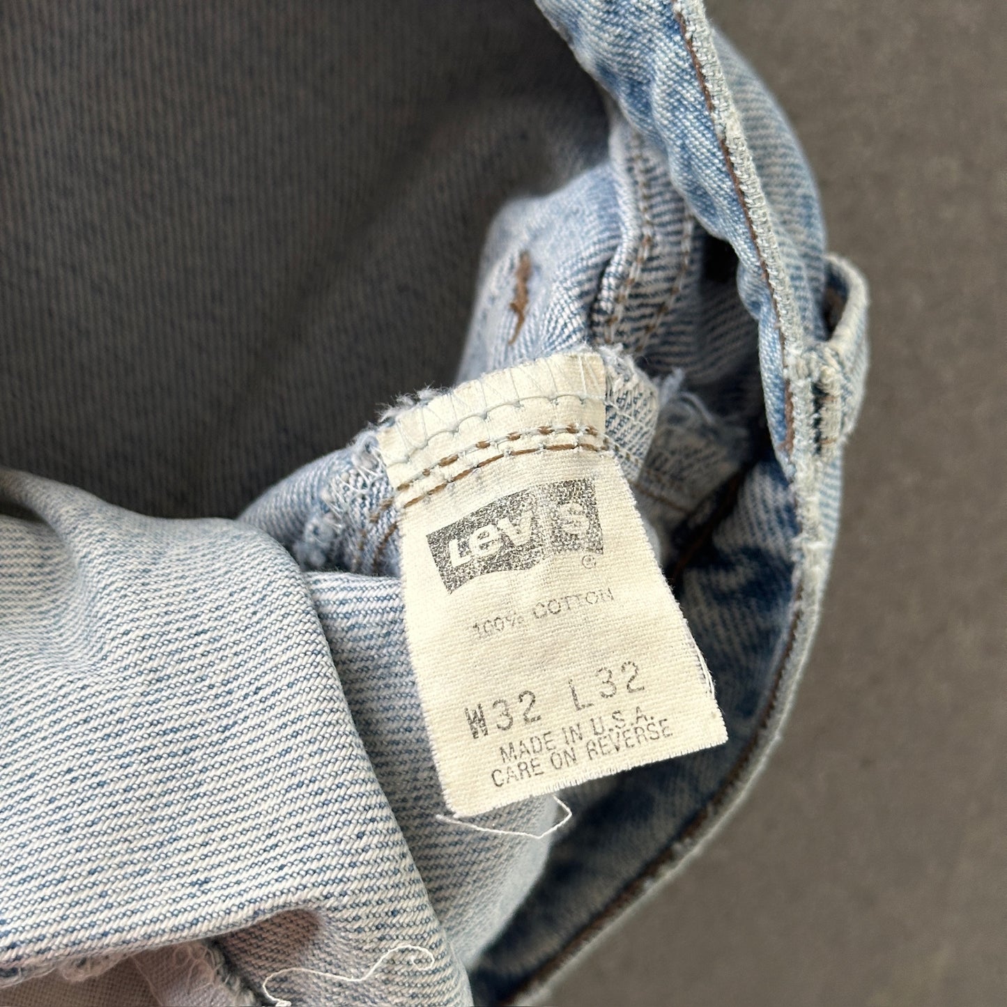 Levis Silvertab Baggy Jeans Distressed Light Wash Jeans Skater USA Made 90's - 30