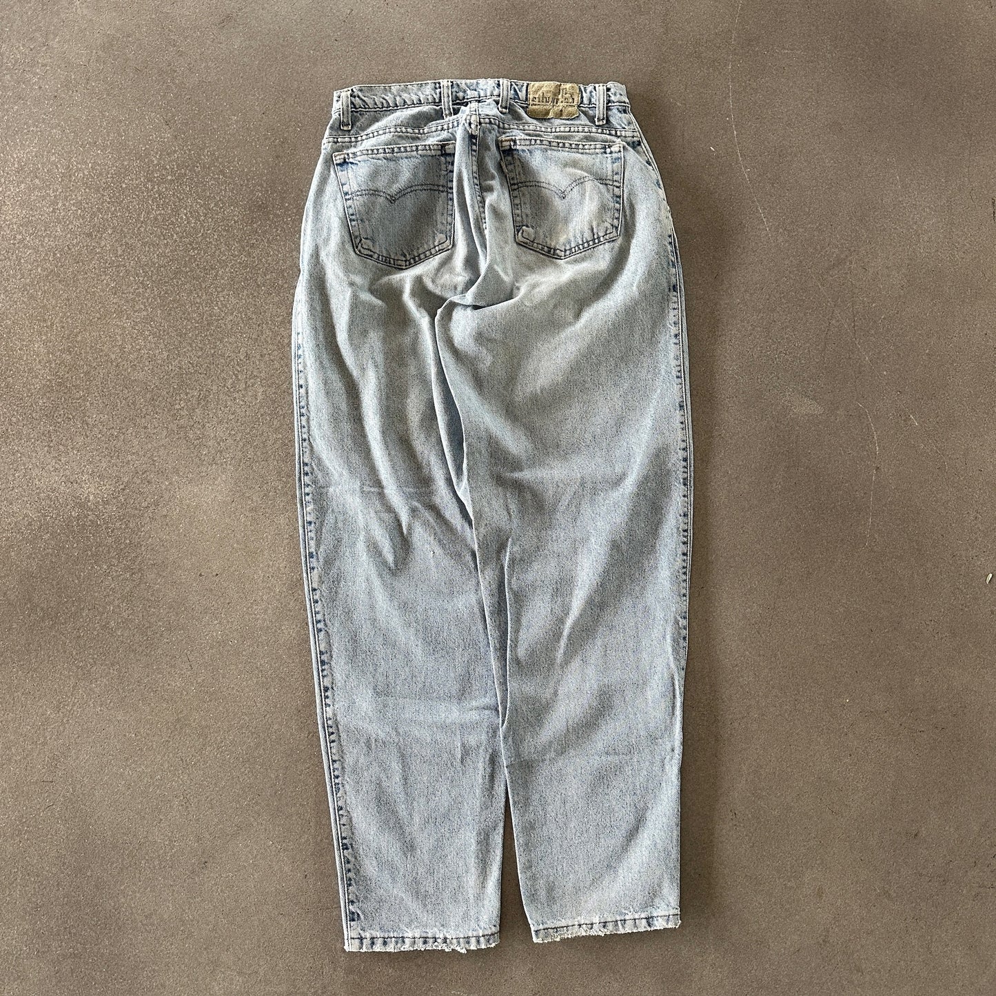 Levis Silvertab Baggy Jeans Distressed Light Wash Jeans Skater USA Made 90's - 30