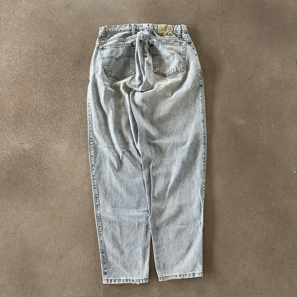 Levis Silvertab Baggy Jeans Distressed Light Wash Jeans Skater USA Made 90's - 30 hover