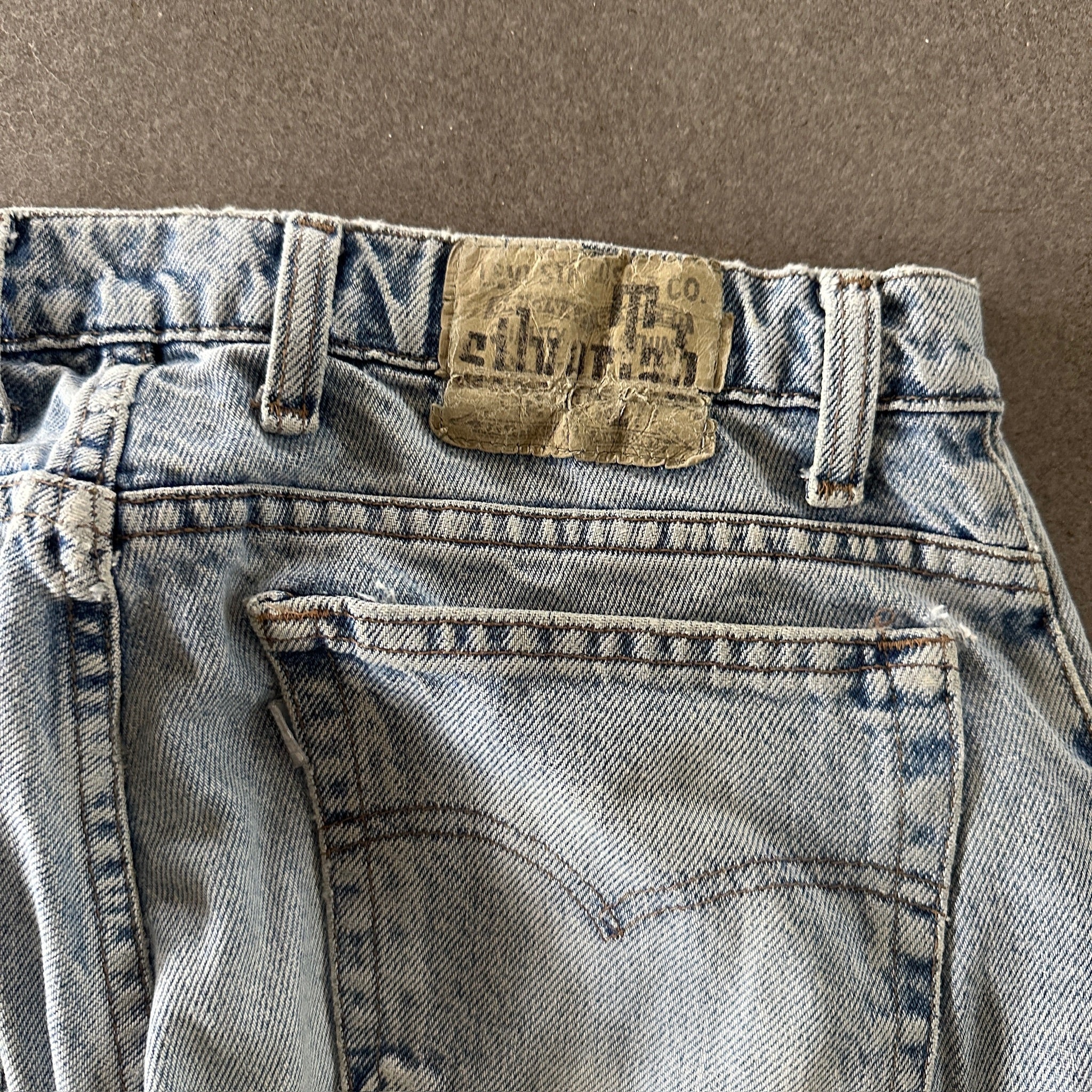 Levis Silvertab Baggy Jeans Distressed Light Wash Jeans Skater USA