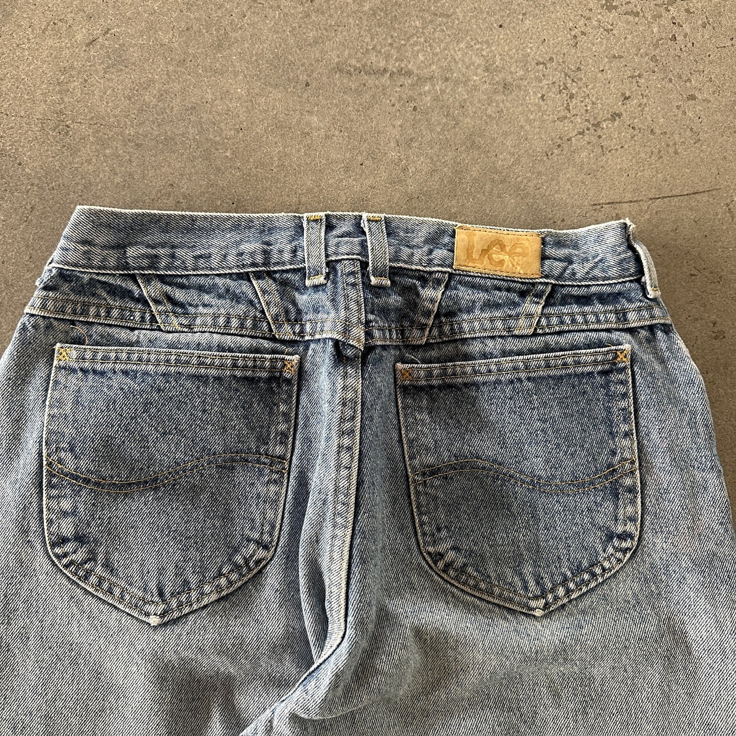 Lee Riders Distressed Baggy Light Wash Jeans Womens Union Made 90's - 14 Petite