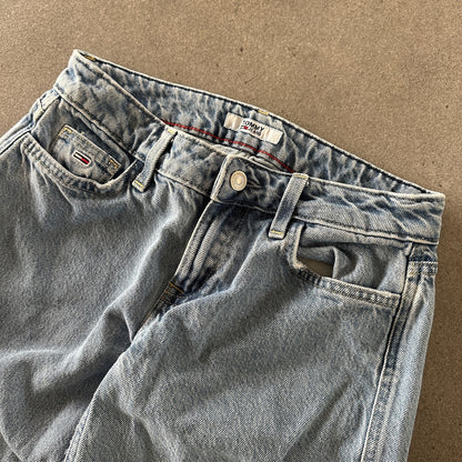 Tommy Hilfiger Cargo Pocket Baggy Light Wash Jeans Womens 00's - 28