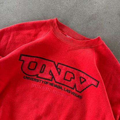 UNLV University of Las Vegas Runnin Rebels Graphic Crewneck Sweatshirt 90's - L