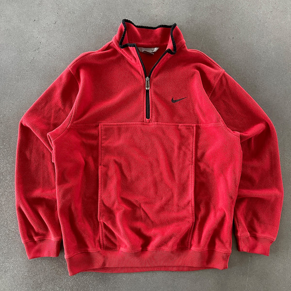 Nike 1/4 Zip Fleece Jacket Pullover 00's - L