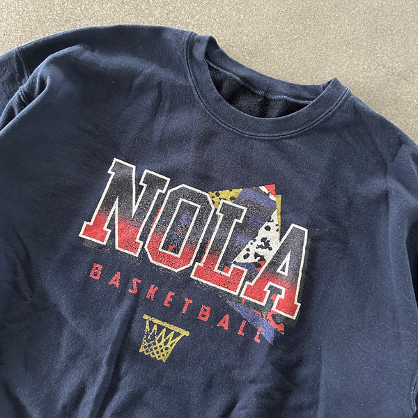 New Orlean Pelicans Crewneck Sweatshirt NOLA Basketball 00's - 2XL hover