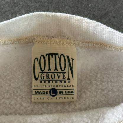 Cotton Grove Nature Deer Scenic Graphic Heavyweight Sweatshirt Crewneck 90's - L