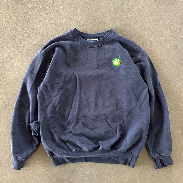 Hanes BP Oil Path Embroidered Sweatshirt Crewneck 90's - S