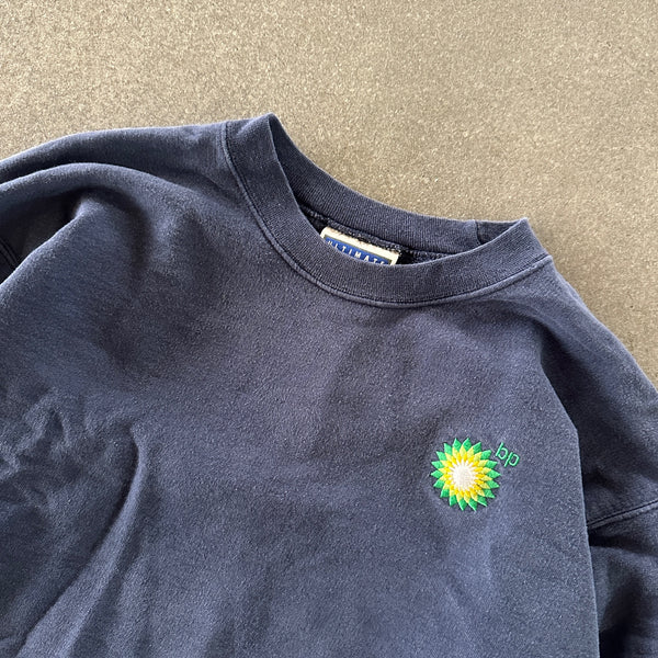 Hanes BP Oil Path Embroidered Sweatshirt Crewneck 90's - S hover