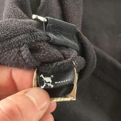 Oakley Fleece Black Full Zip Jacket Gorpcore Snowboard Y2K 00's - M