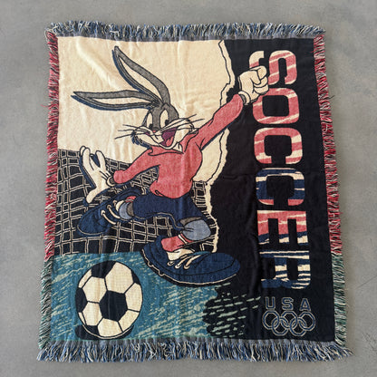 Looney Tunes USA Soccer Throw Blanket 90's - 46x60"