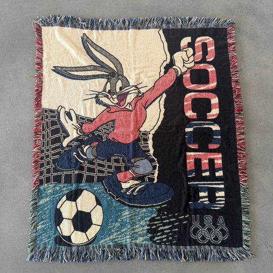 Looney Tunes USA Soccer Throw Blanket 90's - 46x60"