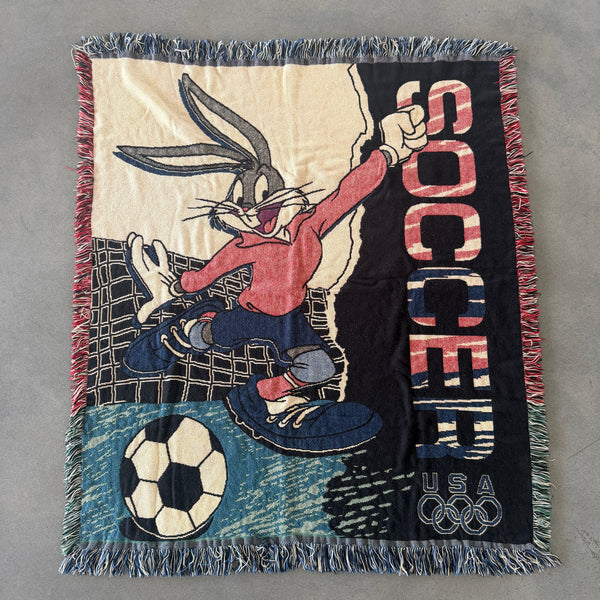 Looney Tunes USA Soccer Throw Blanket 90's - 46x60