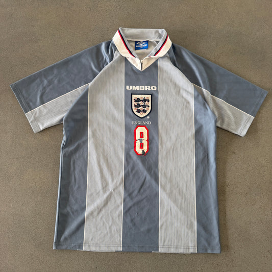 England Umbro '95-'97 Away Jersey Paul Gascoigne - L