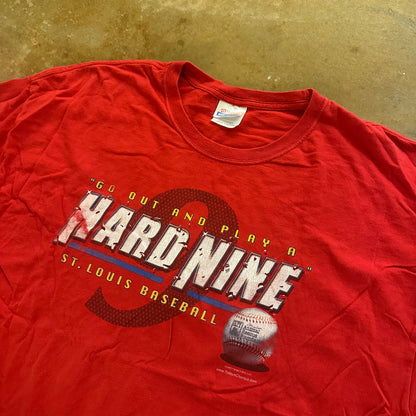 Baseball 'Hard Nine' Graphic Shirt St. Louis Cardinals 00's - 2XL