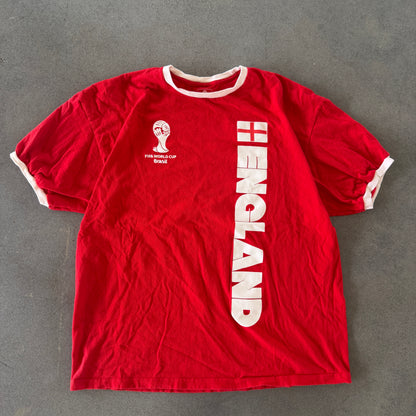 England 2014 World Cup Ringer Shirt Boxy - XL