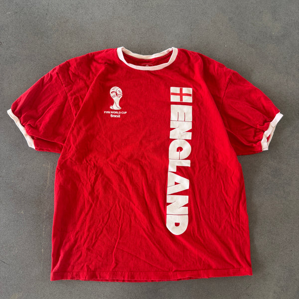 England 2014 World Cup Ringer Shirt Boxy - XL