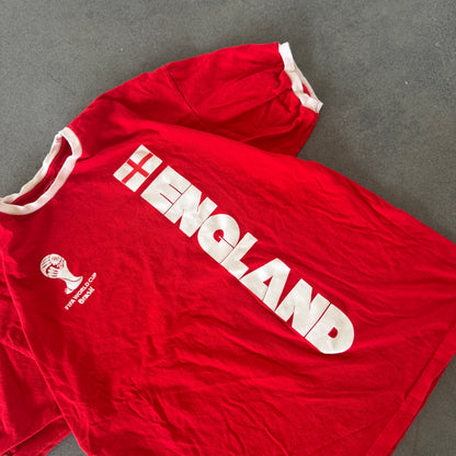 England 2014 World Cup Ringer Shirt Boxy - XL