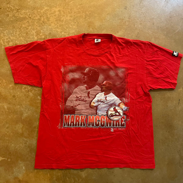 Mark McGwire 1997 Rap Tee Big Graphic Shirt Starter 90's - XL