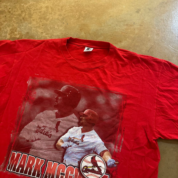 Mark McGwire 1997 Rap Tee Big Graphic Shirt Starter 90's - XL hover
